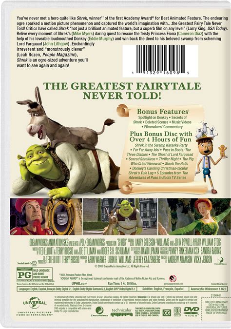 Shrek: 20th Anniversary Edition; Debuts On 4K Ultra HD & On Blu-ray & DVD May 11, 2021 From ...