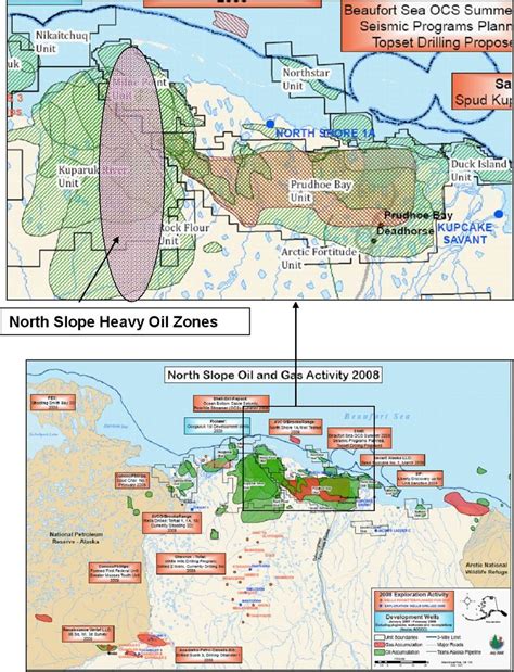 Map of North Slope oil and gas fields showing location of heavy oil... | Download Scientific Diagram