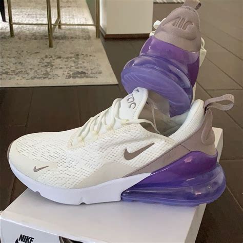 Nike air max 270 white/sail/pumice purple | Nike air max 270, Nike air max, Nike air max 270 white