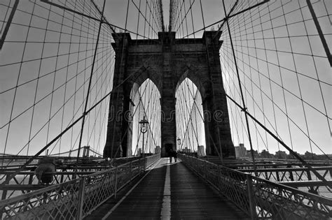 Brooklyn Bridge, Black and White Stock Image - Image of steel, urban: 23768573