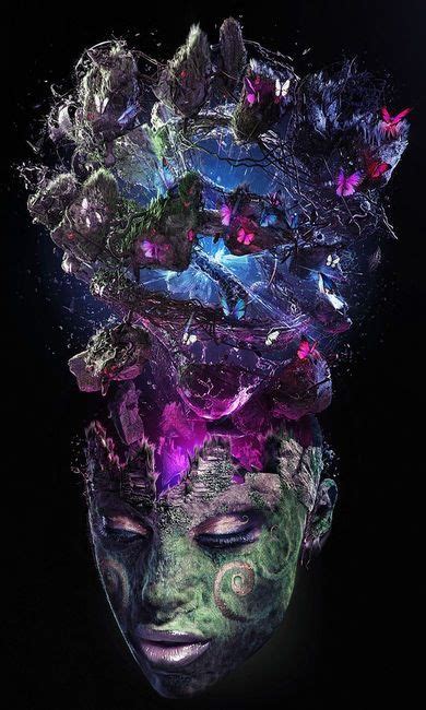 Mind explosion | Art inspiration, Photo manipulation portrait, Illustration art