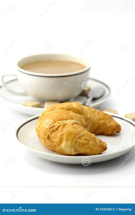 Croissant and coffee stock photo. Image of healthy, meal - 23263812