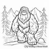 Yeti Coloring Pages  Free & Printable sketch template
