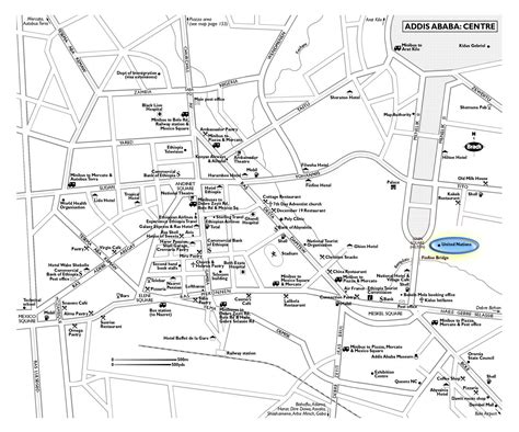 Addis Ababa Tourist Map - Addis Ababa • mappery