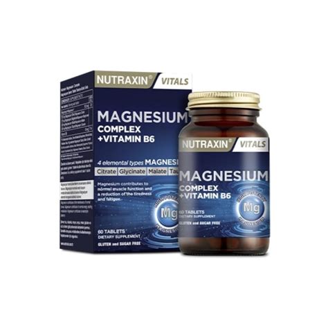 Nutraxin Magnesium Complex Vitamin B6 60 Tablet