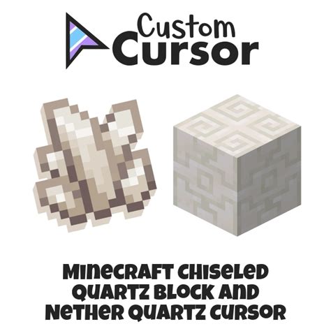 Minecraft Chiseled Quartz Block and Nether Quartz cursor – Custom Cursor