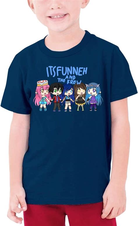 Its-Funneh and The Krew Merch Graphic T Shirt for Boys Teens Girls Short Sleeve Clothes Tshirt ...