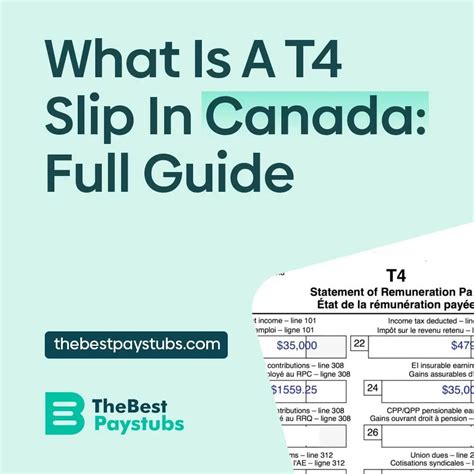 What Is A T4 Slip In Canada: Full Guide