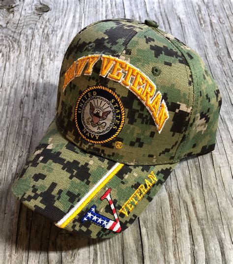 US Navy Veteran Ball Cap NWU Type III Green Digital Camo Aor 2 Cg Lha ...