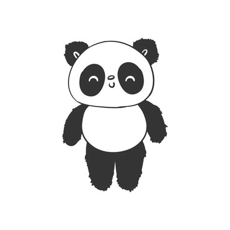 Panda. Hand-drawn panda bear. Sketch drawing for design. Vector image ...