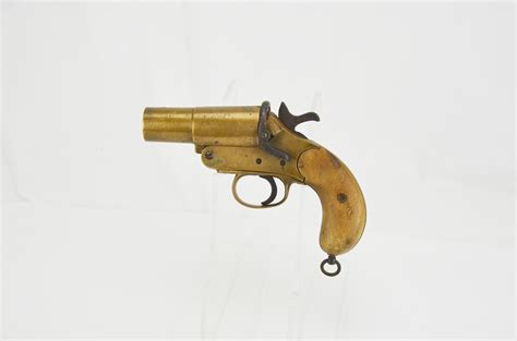 WW1 British Brass Flare Pistol - Sally Antiques