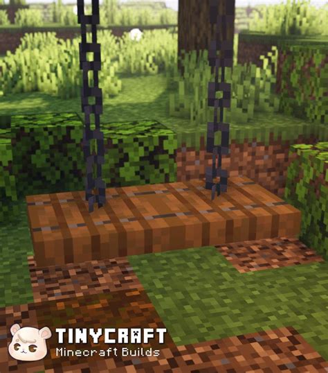 Minecraft Swing Build Idea | Minecraft architecture, Minecraft designs, Minecraft crafts