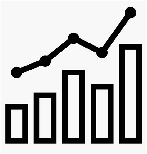 Transparent Line Graph Clipart - Chart Icon Png, Png Download - kindpng