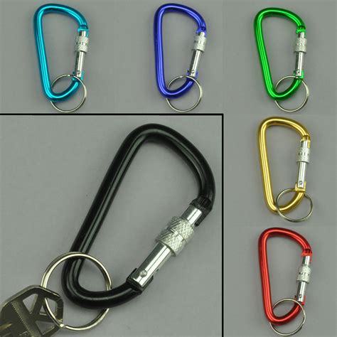 Carabiner Clip Keychain with Lock