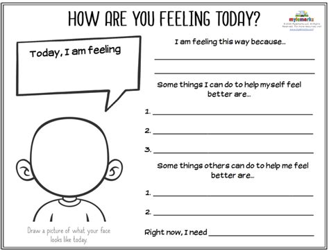 Feelings and Emotional Regulation Worksheets for Kids and Teens