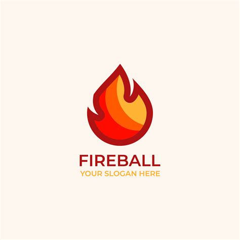 Fire ball modern logo gradient 7730850 Vector Art at Vecteezy