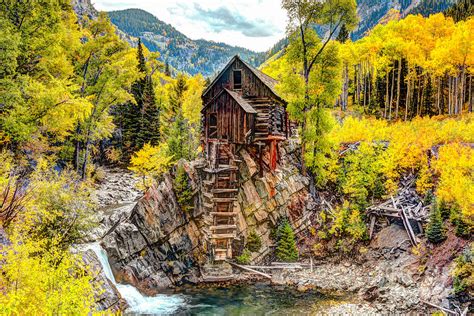 Iconic Crystal Mill in Autumn Photograph by Jean Hutchison - Pixels