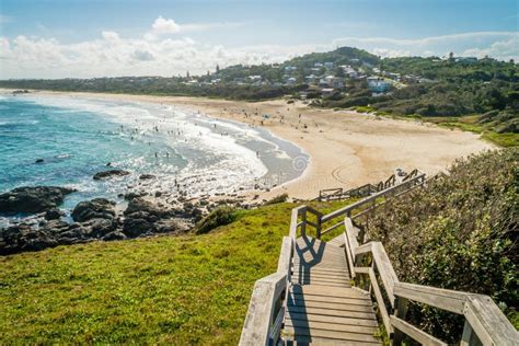 Lighthouse Beach Seen from the Lighthouse in Port Macquarie in the ...