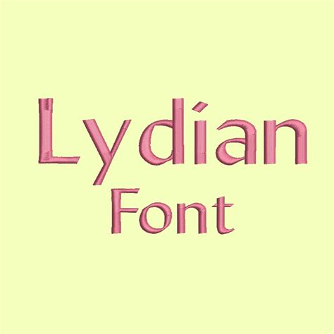 4 Size Lydian Font Embroidery Designs BX Fonts Machine - Etsy