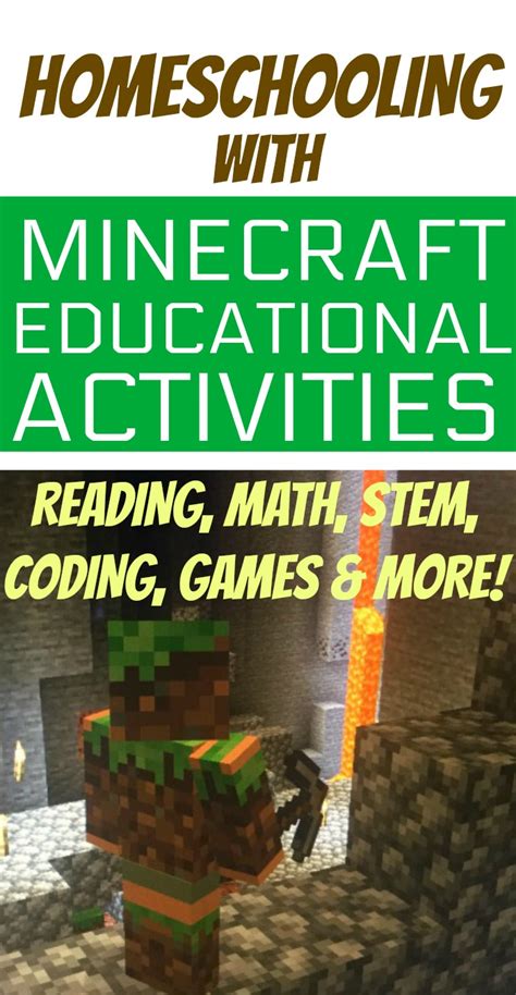 Minecraft for Learning Fun in Home School and Classroom Resources