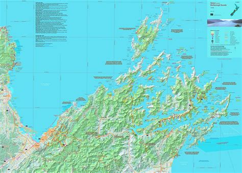 Marlborough Sounds topographic map - NewTopo (NZ) Ltd