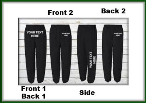 Custom Sweatpants - Etsy