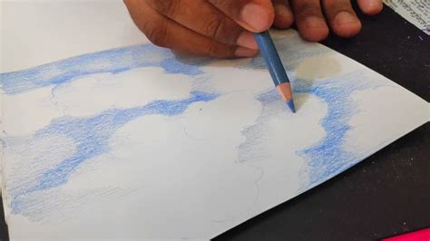 How to Draw Clouds /sky with Color Pencil | Nusrat The Artist. - YouTube