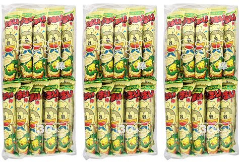 Yaokin Umaibo Corn Puff Snack - Corn Potage Flavor 30 pcs (3 Pack)