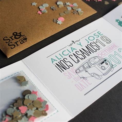 14 ideas para invitaciones de boda que sorprenderán a tus invitados - Handfie DIY