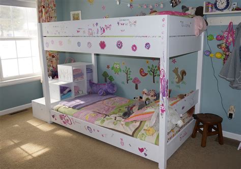 Ana White | Kids Bunk Bed with Storage Stairs - DIY Projects