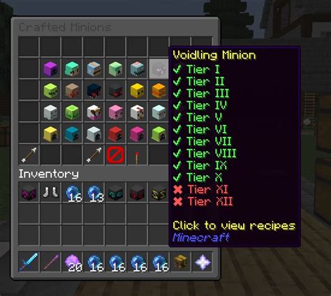 update the voidling minion to t12 ? | Hypixel Forums