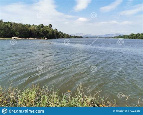 Beautiful Nila or Bharathapuzha River in Kerala, India. Stock Image ...