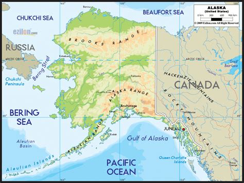 Alaska Map - TravelsFinders.Com