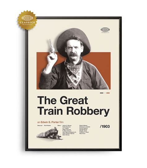 Mid-century Classic The Great Train Robbery movie poster - Weekend Poster