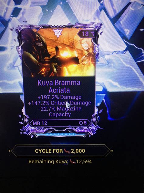 [PC] [riven] [wts] [price check] Kuva Bramma riven : r/wartrade