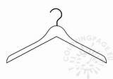 Clothes Hangers  Coloring Page sketch template