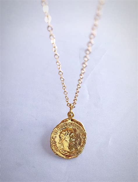 This will be your favorite gold coin necklace 18” | Gold jewelry outfits, Gold pendant jewelry ...