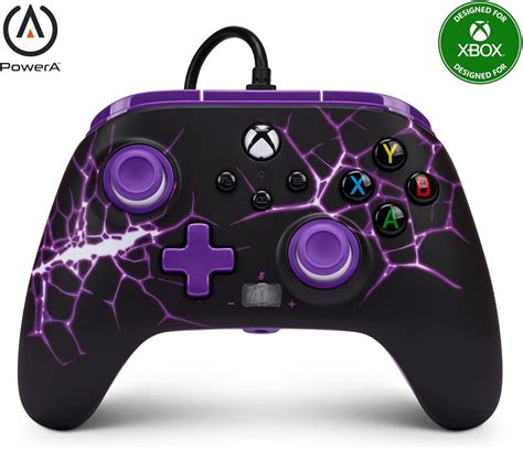 PowerA Enhanced Wired Controller for Xbox Series X|S - Purple Magma, gamepad, wired video game ...