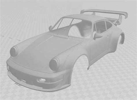 STL file HOONIGAN RWB PORSCHE 911 TURBO 1991 💶・3D printable model to ...