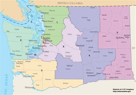 Image: Washington(state) Congressional Districts, 113th Congress