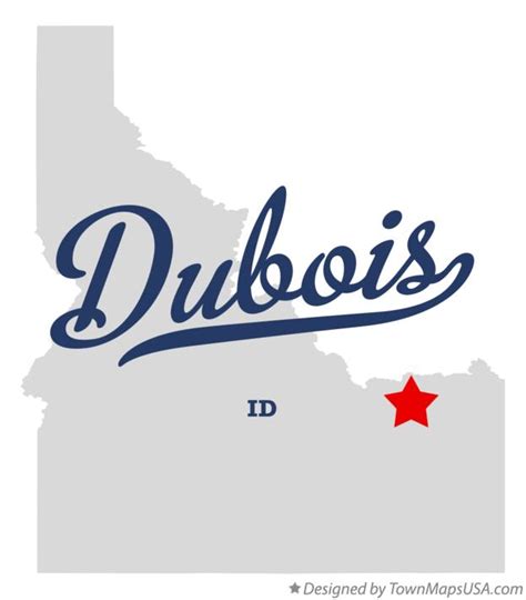 Map of Dubois, ID, Idaho