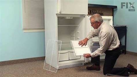 Kenmore Refrigerator Repair – How to replace the Wire Shelf - YouTube