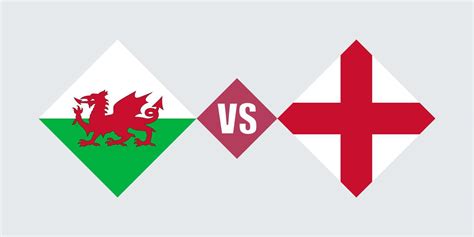 Wales vs England flag concept. Vector illustration. 10421271 Vector Art ...