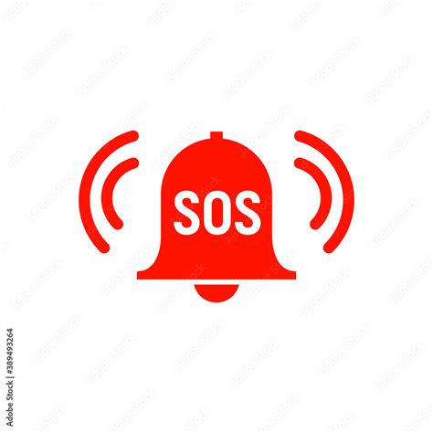 Sos icon emergency alarm button. SOS sign symbol lifebuoy rescue ...