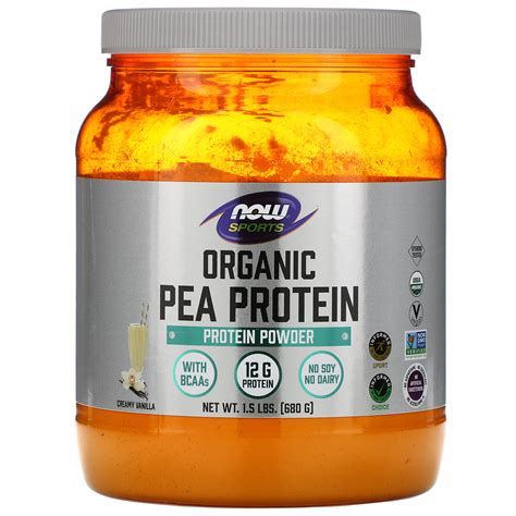 Sports, Organic Pea Protein, Natural Vanilla, 1.5 lbs (680 g) 733739022219 | eBay