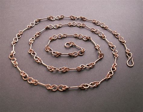 Copper Anniversary, 7th Anniversary Gift, Long Copper Chain Necklace ...