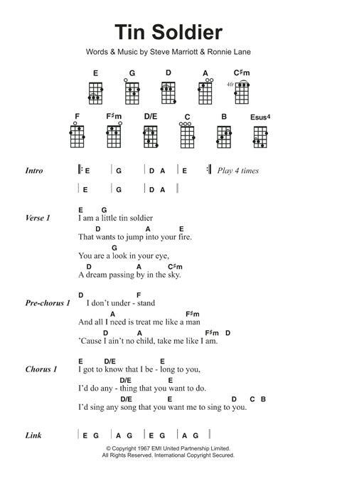 Tin Soldier by The Small Faces - Ukulele - Guitar Instructor