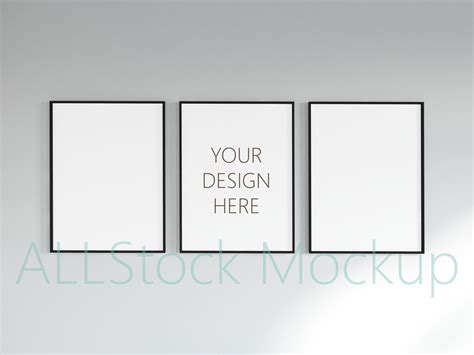 3 frame mockup | Product Mockups ~ Creative Market