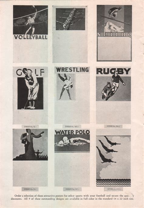 the design morgue: Vintage Sports Posters Part 4