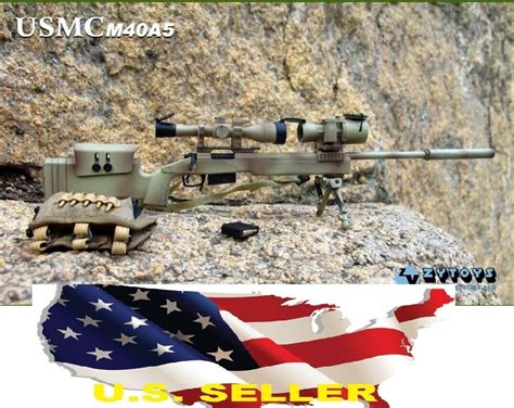 1/6 M40A5 Sniper Rifle 7.62mm USMC Camouflage soldier weapon hot toys BBI USA | eBay